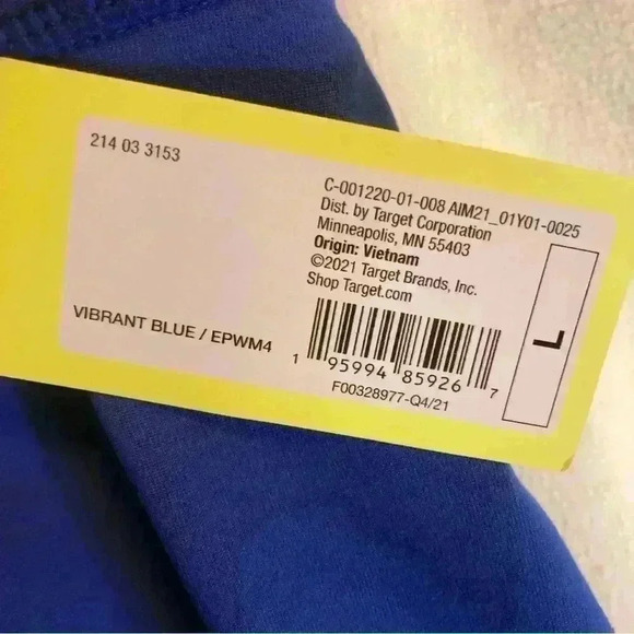 All in Motion Leggings Womens Blue Vibrant Long Mid Rise Active Running NWT - Picture 9 of 11